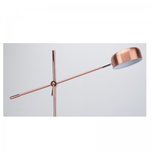 調整機能とフラットベースを備えたフロアランプ