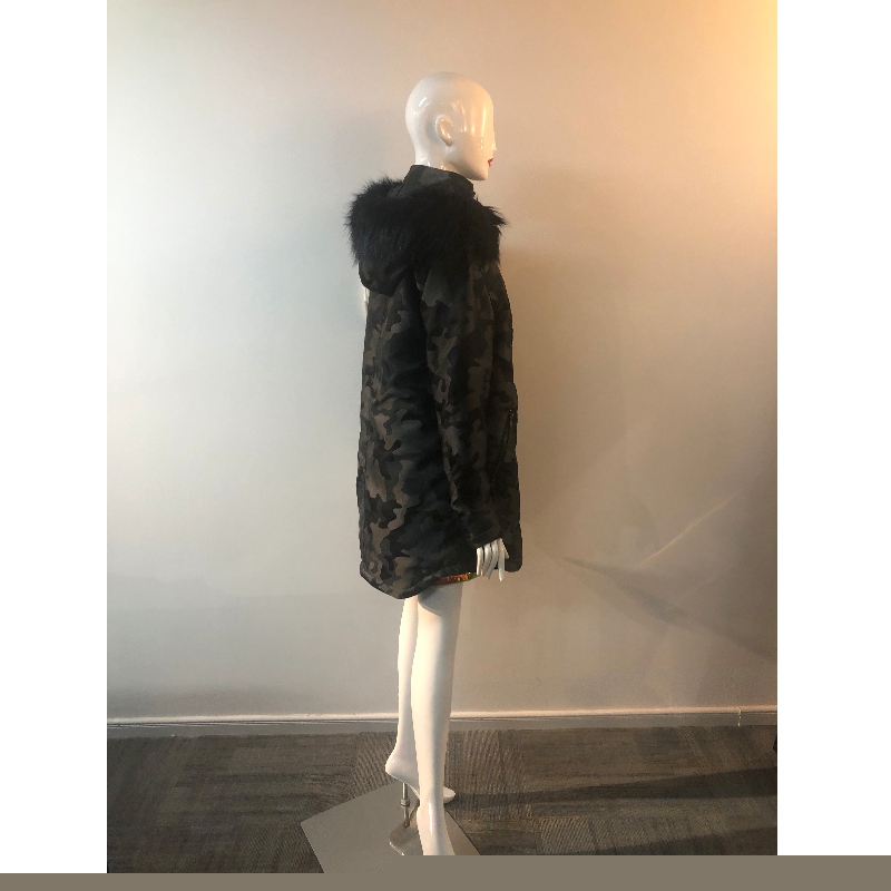 レディスの迷彩フードコートRLWPC0040