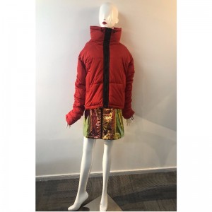 レディースハイカラーパファーコートRLWPC0053