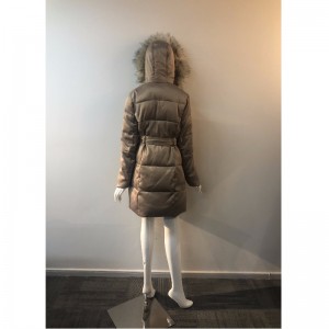 レディースロングラインパファーコートRLWPC0072