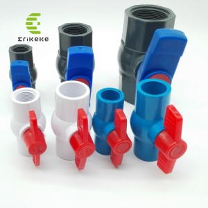 高圧PVCボールバルブ（プレーンエンド、フラッシュエンド、スレッドエンド）