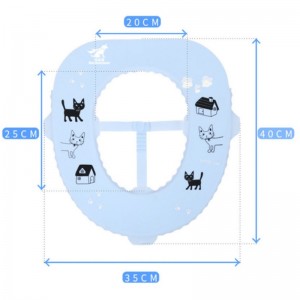 新しいシリコーン抗菌便座パッド家庭用防水簡単洗浄旅行ポータブル便座リング