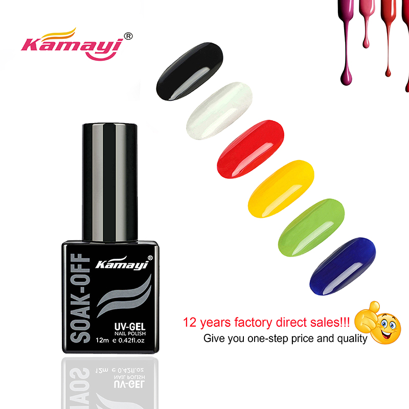 Kamayi中国メーカー72色LEDナチュラルジェルポリッシュソークオフジェルカラープライベートラベルUVネイルジェルポリッシュ