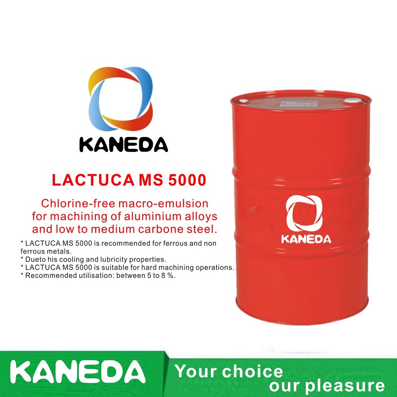 KANEDA LACTUCA MS 5000アルミニウム合金および低〜中炭素鋼の加工用の塩素を含まないマクロエマルジョン。