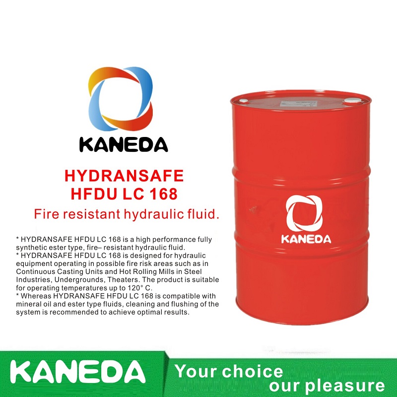 KANEDA HYDRANSAFE HFDU LC 168耐火性油圧作動油。