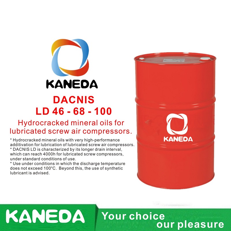 KANEDA DACNIS LD 32-46-68潤滑スクリューエアーコンプレッサー用の水素化分解鉱油。