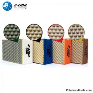 Z-LION ZL-37Dガラス、石、コンクリート用樹脂ダイヤモンド手研磨パッド