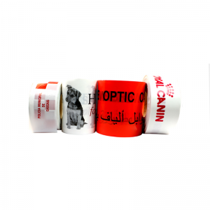 工場価格卸売り無料サンプルPE安全警告注意黄色のカスタムバリアテープ