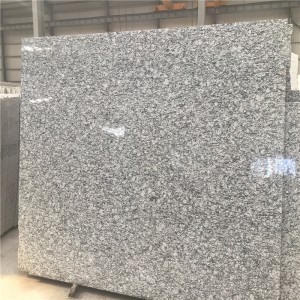 スプレー海波白い花崗岩スラブ