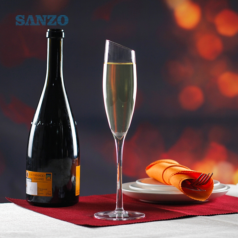 SANZOボヘミアンシャンパングラスカスタマイズされた手作りガラスシャンパンカッププロモーションホット販売色のシャンパングラス