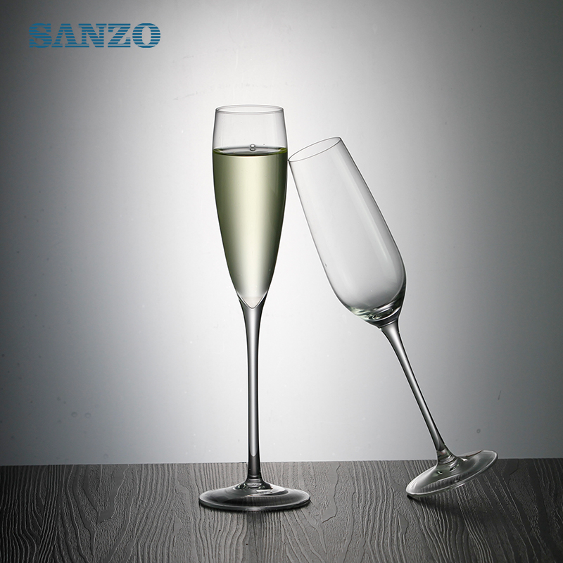 SANZO吹きガラスシャンパンフルートカスタマイズハンドメイドシャンパングラスプラスチックシャンパングラス