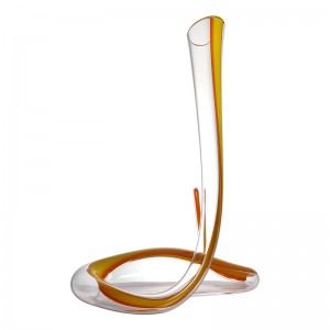 マジックスネークスタイルグラスレッドワインデカンター\/フラゴン1200ml \/ 40ozスムースクルーブ