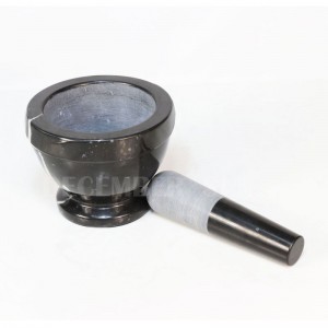 黒大理石の乳鉢と乳棒