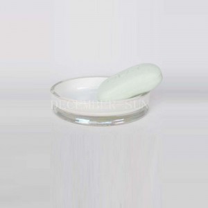 歯ブラシホルダー付きのゴールドのデカールガラス製バスルームアクセサリーが付いたスクエアホワイト