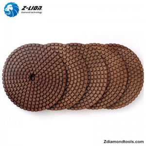 ZL-123F石用充填銅付きダイヤモンド樹脂パッド