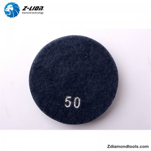 充填金属付きZL-16KM樹脂コンクリート研磨パッド