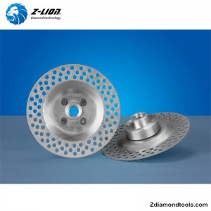 ZL-CW001格安真空ろう付けダイヤモンド研削輪郭カップホイール