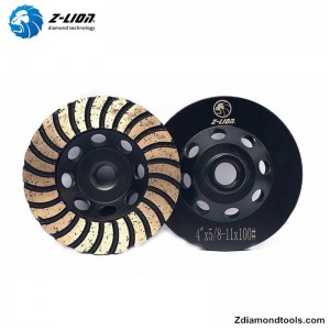 花崗岩用ZL-17二重層ターボダイヤモンドカップホイール
