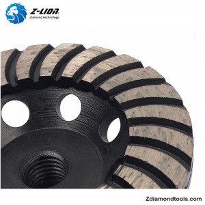 花崗岩用ZL-17二重層ターボダイヤモンドカップホイール