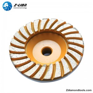 石、コンクリート研削用ZL-21ダイヤモンドカップホイール4インチ
