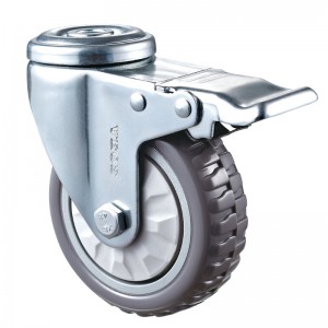 中型-グレーのDiamand TPEホイールを備えたクロームメッキハウジング