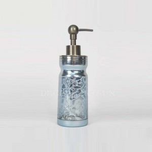 ラウンドレーザーカットパターンガラスバスルームアクセサリー