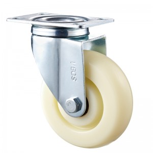 中型-クロームメッキハウジング、白色TPEホイール付き