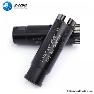 花崗岩、コンクリート用のZL-QH20真空ろう付け乾燥ダイヤモンドコアドリルビット