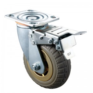 ヘビーデューティー-brown2 TPEホイール付きクロームメッキハウジング