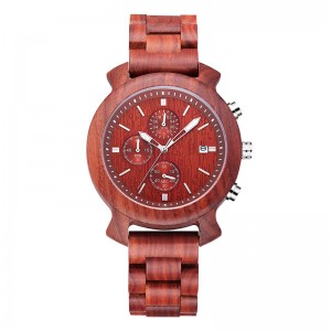 エレガントなスタイリッシュな旅行手メンズブラックサンダルレザーストラップカスタム木製時計バンド