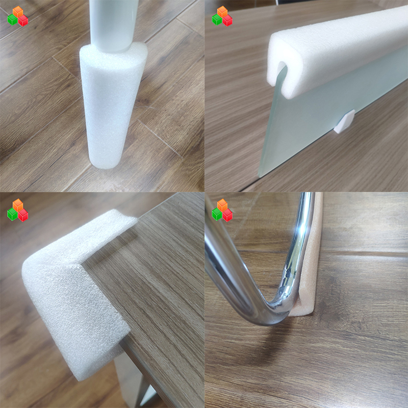 家具/機械出荷梱包用の耐衝撃性高密度epeフォームエッジコーナープロテクター材料
