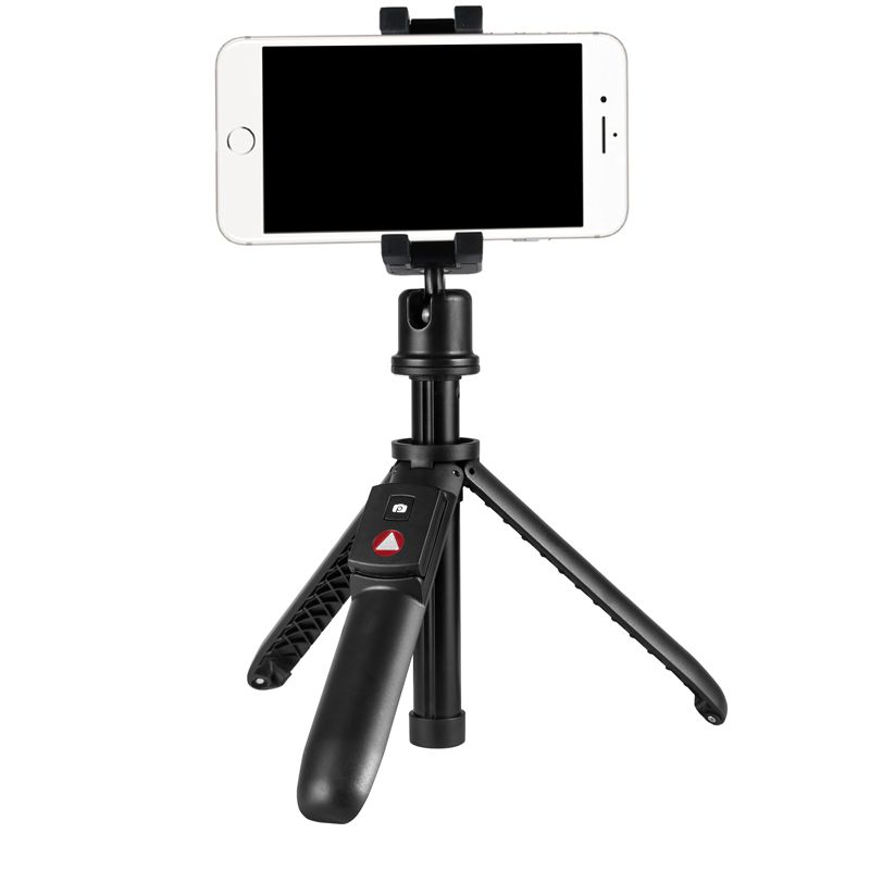 KINGJOY 5セクションMini Selfie Stickと折りたたみ脚付きで、Bluetoothコントロール付きの三脚に変更可能