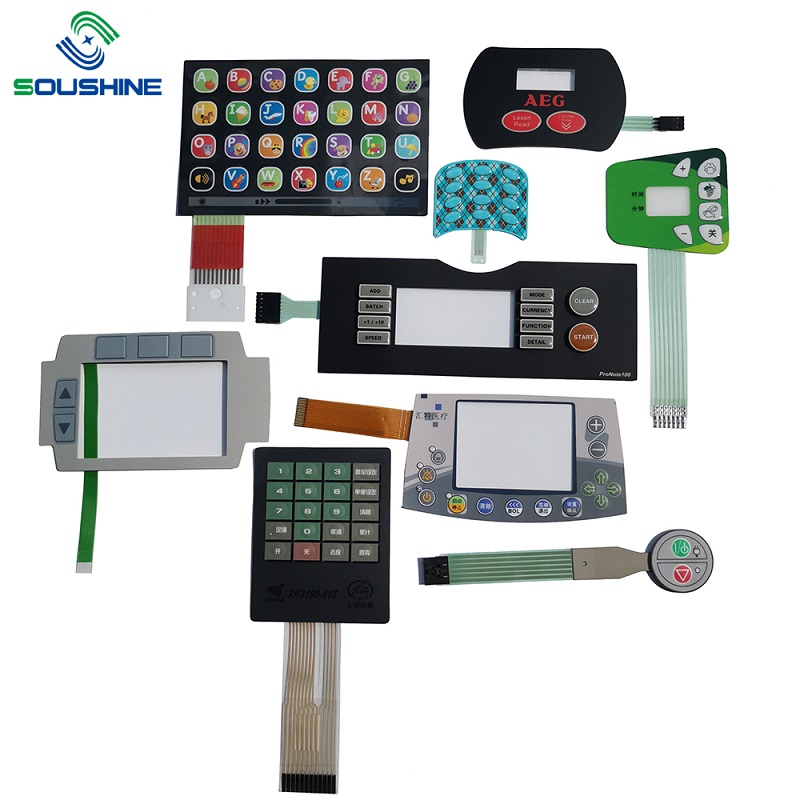 通貨の探知器のための顧客用シリコーンボタンのゴム製膜のキーパッド