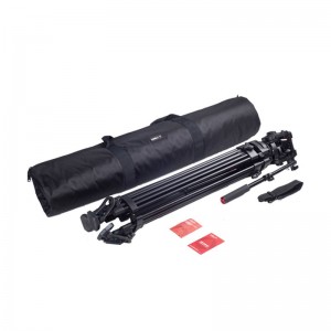 Kingjoyプロフェッショナルビデオ三脚、360度パノラマフルイドヘッドVT-3530を備えた頑丈な三脚システムVT-3500