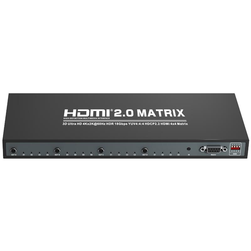 V2.0 HDMI 4x4マトリックスサポートUltra HD 4Kx2K @ 60Hz HDCP2.2 18Gbps