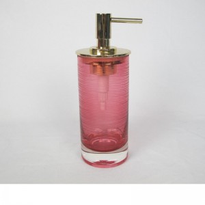 カラー浮遊ガラス製バスルームアクセサリーセット付きの丸い彫刻ストライプ