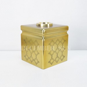 ラウンドレーザーカットモザイクゴールドパターンガラスバスルームアクセサリー