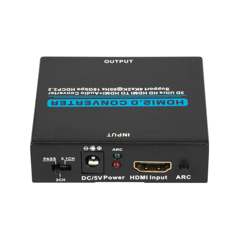 V2.0 HDMI Audio Extractor HDMI to HDMI + Audio converterサポート3D Ultra HD 4Kx2K @ 60Hz HDCP 2.2 18Gbps