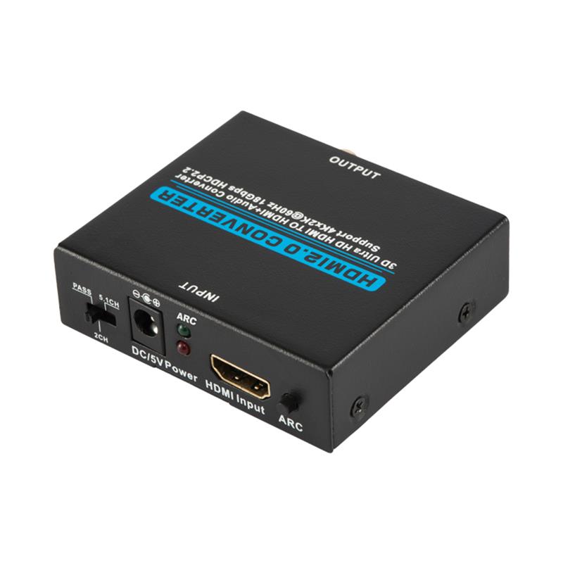 V2.0 HDMI Audio Extractor HDMI to HDMI + Audio converterサポート3D Ultra HD 4Kx2K @ 60Hz HDCP 2.2 18Gbps