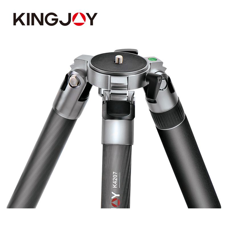 Kingjoyプロフェッショナルフレキシブルカーボンファイバービデオカメラ三脚K4207
