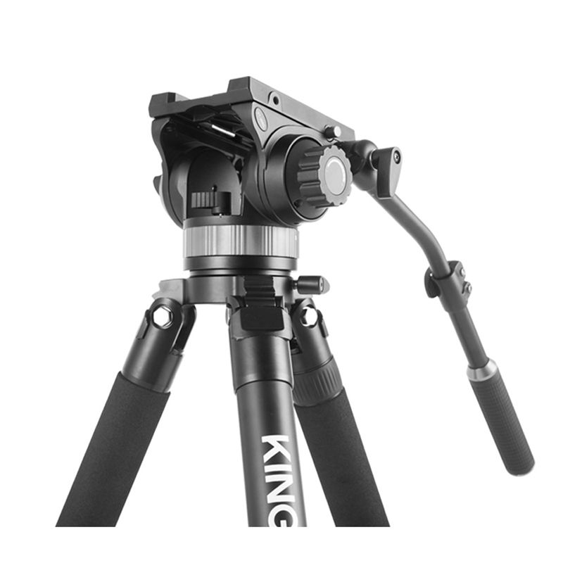 Kingjoy Professionalは、写真機器用の頑丈なビデオ三脚K4007を組み合わせたものです