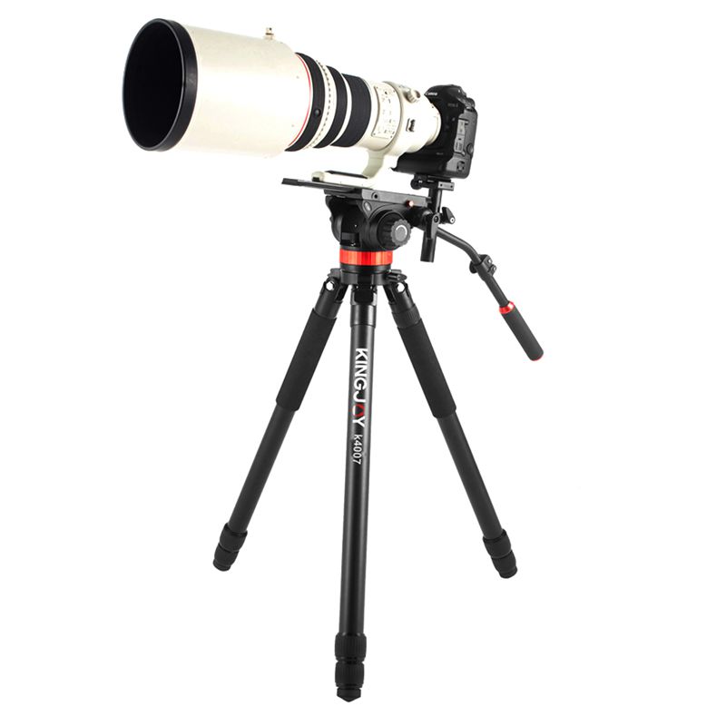 Kingjoy Professionalは、写真機器用の頑丈なビデオ三脚K4007を組み合わせたものです