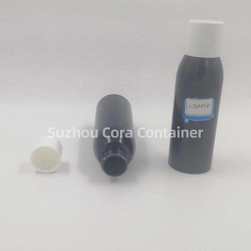 ネジ付きキャップ付き120 mlネックサイズ24 mmペットプラスチック化粧瓶