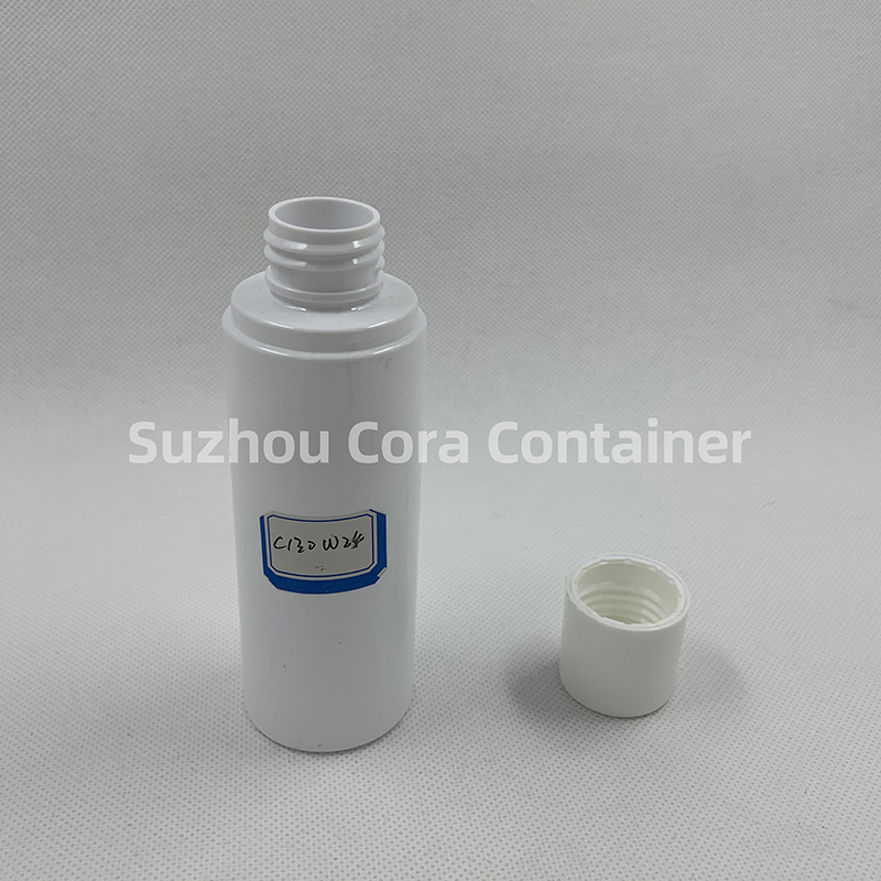ネジ付きキャップ付き130 mlネックサイズ24 mmペットプラスチック化粧瓶