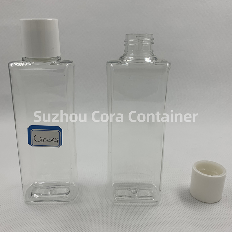 200 mlの首サイズ24 mmのPETプラスチック化粧瓶
