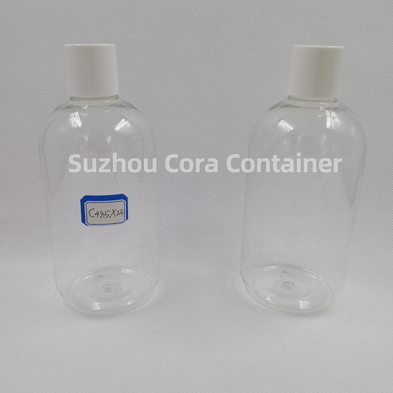 ネジ付きキャップ付き485 mlネックサイズ24 mmペットプラスチック化粧瓶