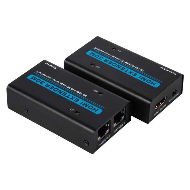 V1.3 HDMI Extender 30m over Dual cat5e / 6 cable Support Full HD 1080P