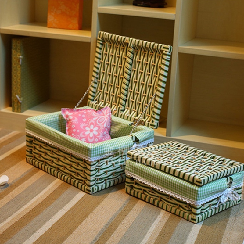 蓋付きストレージバスケット