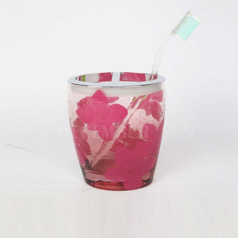 6個のガラスバスルームアクセサリーセット