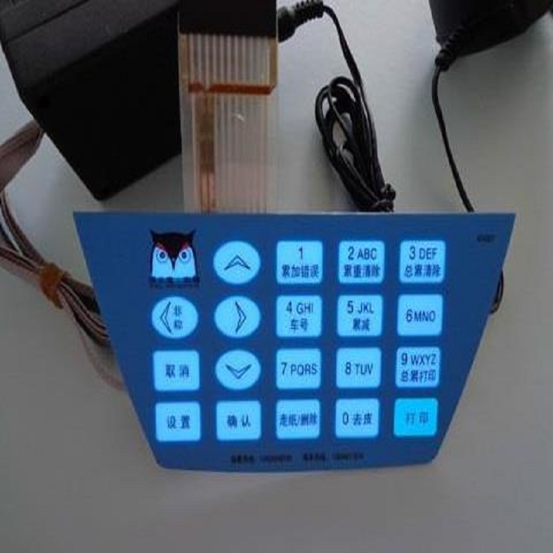 導かれたバックライトの膜スイッチキーパッドが付いている中国OEM / ODMの膜スイッチ